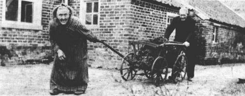 Den Kinderreim "Grter, Klter, Glockenstter" wird heute in Breinermoor kaum noch jemand kennen. Das Ksterehepaar Grter bernahm alle anfallenden Arbeiten: die Glocken luten, die fen heizen, den Blasebalg fr die Orgel treten und die Grber ausheben. Johann B. Grter hatte Schuhmacher gelernt. Er gerbte seine Felle selbst in Gruben, die er im Garten grub. Seine Frau Johanne, geb. Loger, hatte leider den ostfriesischen Reinlichkeitsfimmel nicht geerbt, jedenfalls wurde erzhlt, da jeder die Tren offen lie, um nicht zu ersticken. Viel Besuch oder Kundschaft kam nicht, denn Oma Grter war laut und schimpfte stndig.. Am 5. Februar 1927 hie es im Leerer Anzeigenblatt: "Ein seltenes und eigenartiges Jubilum: Grter kann auf 60 Jahre Kirchendienst zurckblicken. Er hat von seinem neunten Lebensjahr an zunchst in Gemeinschaft mit seinem Vater, spter alleine den Kirchendienst versehen."