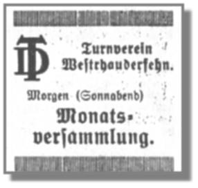 Anzeige aus der "Rundschau" vom 31.03.1933